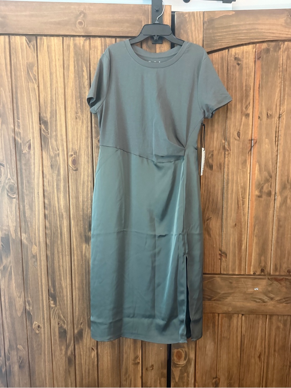 The commons short sleeve mixed media dress new with tags